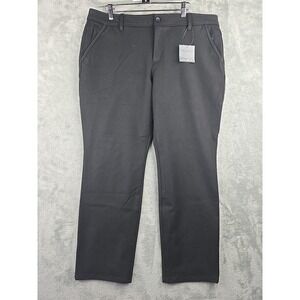 Eddie Bauer Travel Pant Women 14 38x28 Black Slightly Curvy‎ Slim Stretch Travex